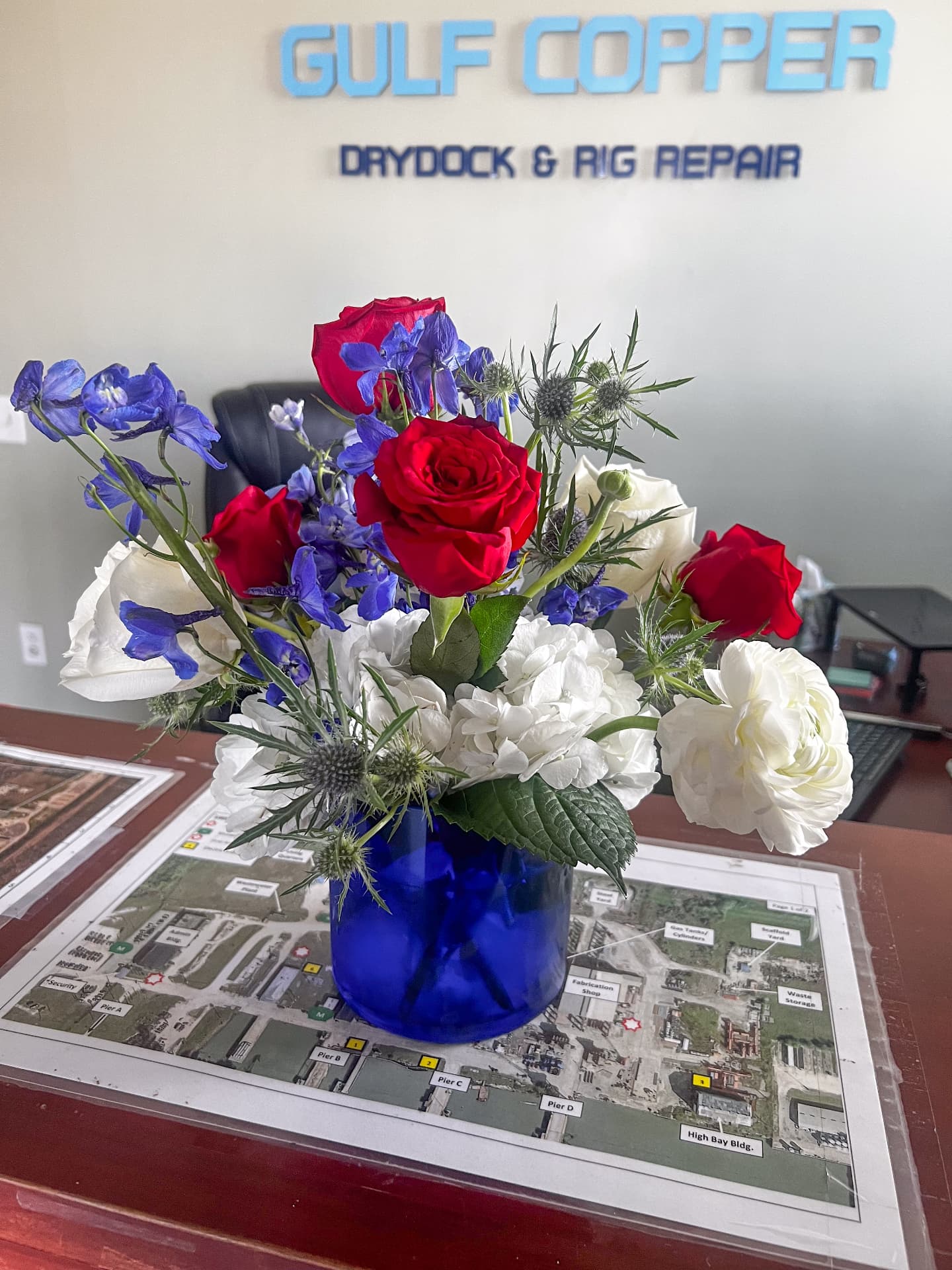 Wildflower Grace corporate event floral arrangement