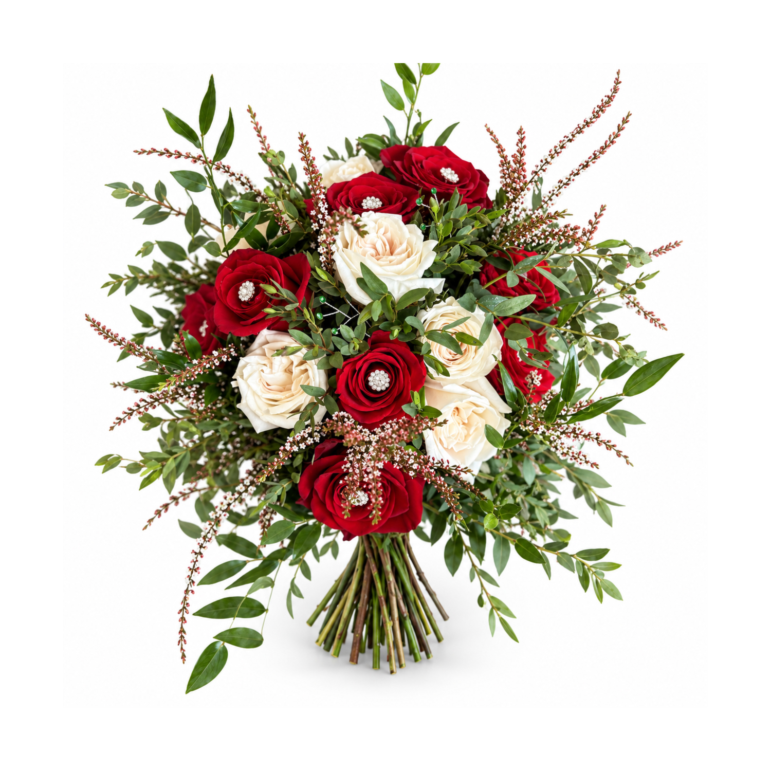 Scarlet & Ivory Bouquet floral arrangement