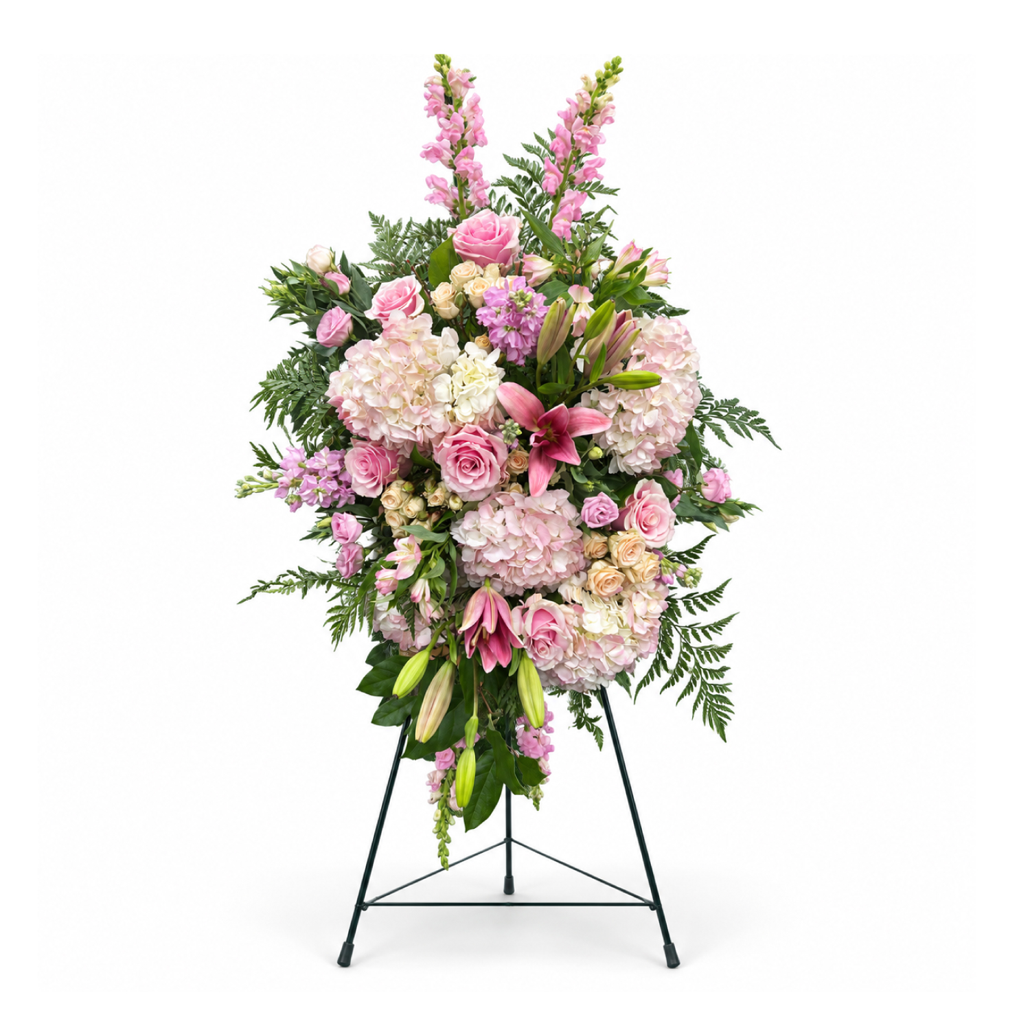 Blushing Remembrance floral arrangement