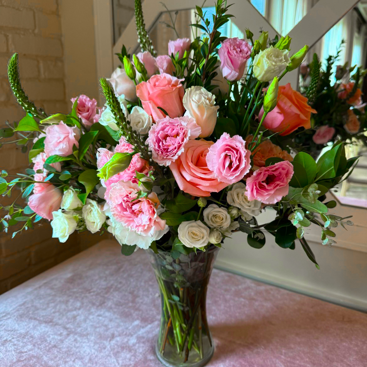 Wildflower Grace reception centerpiece design