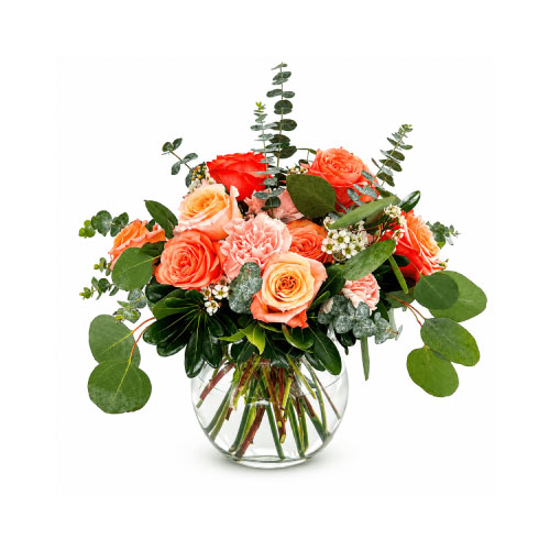 Peaches floral arrangement